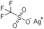 三氟甲烷磺酸银分子结构 (CAS 2923-28-6)