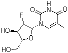 structure of CAS# 2923-73-1, 2'-Fluoro-2'-deoxythymidine