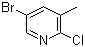 structure of CAS# 29241-60-9, 2-Chloro-3-methyl-5-bromopyridine
