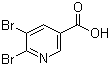 structure of CAS# 29241-64-3, 5,6-二溴烟酸