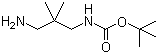 N-(3-氨基-2,2-二甲基丙基)氨基甲酸叔丁酯分子结构 (CAS 292606-35-0)