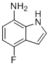 4-氟-1H-吲哚-7-胺分子结构 (CAS 292636-13-6)