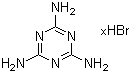 CAS # 29305-12-2, 1,3,5-Triazine-2,4,6-triamine hydrobromide, Melamine hydrobromide, HM 41, MB 92G