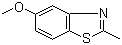 2-甲基-5-甲氧基苯并噻唑分子结构 (CAS 2941-69-7)