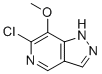 6-氯-7-甲氧基-1H-吡唑并[4,3-c]吡啶分子结构 (CAS 2941535-53-9)
