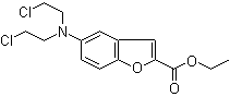 5-[双(2-氯乙基)氨基]-2-苯并呋喃羧酸乙酯分子结构 (CAS 294174-66-6)