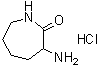 structure of CAS# 29426-64-0, alpha-氨基己内酰胺单盐酸盐