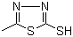 2-巯基-5-甲基-1,3,4-噻二唑分子结构 (CAS 29490-19-5)