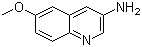 3-氨基-6-甲氧基喹啉分子结构 (CAS 29507-86-6)