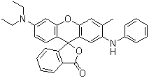 structure of CAS# 29512-49-0, 7-Anilino-3-diethylamino-6-methyl fluoran