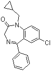 structure of CAS# 2955-38-6, 普拉西泮