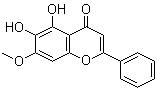 structure of CAS# 29550-13-8, 5,6-二羟基-7-甲氧基黄酮