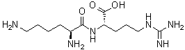 L-赖氨酰-L-精氨酸分子结构 (CAS 29586-66-1)
