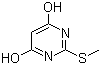 4,6-二羟基-2-甲硫基嘧啶分子结构 (CAS 29639-68-7)