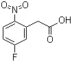 5-氟-2-硝基苯乙酸分子结构 (CAS 29640-98-0)