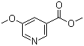 structure of CAS# 29681-46-7, 5-甲氧基-3-吡啶羧酸甲酯