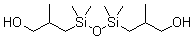 1,3-二-(2-甲基-3-羟基丙基)-1,1,3,3-四甲基二硅氧烷分子结构 (CAS 29706-30-7)