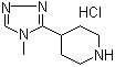 structure of CAS# 297171-80-3, 4-(4-甲基-4H-1,2,4-三唑-3-基)哌啶盐酸盐