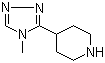 4-(4-甲基-4H-1,2,4-三唑-3-基l)哌啶分子结构 (CAS 297172-18-0)