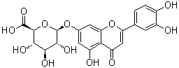 structure of CAS# 29741-10-4, 四羟黄酮-7-beta-D-葡糖苷酸