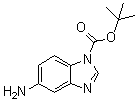 5-氨基-1-叔丁氧羰基苯并咪唑分子结构 (CAS 297756-31-1)
