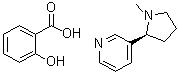 烟碱水杨酸盐分子结构 (CAS 29790-52-1)