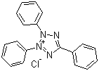 structure of CAS# 298-96-4, 2,3,5-Triphenyltetrazolium chloride