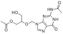 更昔洛韦N,O-二乙酸酯分子结构 (CAS 298197-26-9)