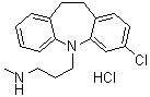 去甲氯米帕明盐酸盐分子结构 (CAS 29854-14-6)