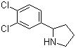 2-(3,4-二氯苯基)吡咯烷分子结构 (CAS 298690-82-1)