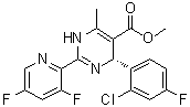 structure of CAS# 298708-81-3, (4R)-4-(2-氯-4-氟苯基)-2-(3,5-二氟-2-吡啶基)-1,4-二氢-6-甲基-5-嘧啶羧酸甲酯