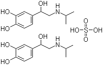 structure of CAS# 299-95-6, Isoprenaline sulphate