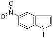 structure of CAS# 29906-67-0, 1-甲基-5-硝基吲哚
