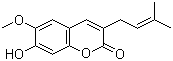 CAS 登录号：299159-90-3, 7-羟基-6-甲氧基-3-异戊烯基香豆素