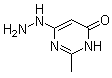 6-肼基-2-甲基-4(3H)-嘧啶酮分子结构 (CAS 29939-38-6)