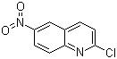 2-氯-6-硝基喹啉分子结构 (CAS 29969-57-1)