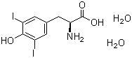 structure of CAS# 300-39-0, 3,5-Diiodo-L-tyrosine dihydrate