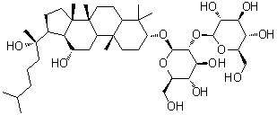 二氢人参皂苷 Rg3分子结构 (CAS 30010-01-6)