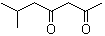 structure of CAS# 3002-23-1, 2-Methyl-4,6-heptanedione