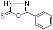 5-苯基-1,3,4-噁二唑-2(3H)-硫酮分子结构 (CAS 3004-42-0)
