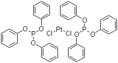 structure of CAS# 30053-58-8, 二(亚磷酸三苯酯)二氯化铂(II)