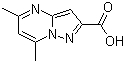 5,7-二甲基吡唑并[1,5-a]嘧啶-2-羧酸分子结构 (CAS 300691-07-0)