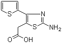 structure of CAS# 300814-88-4, 2-氨基-4-(噻吩-2-基)-5-噻唑乙酸