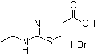 2-异丙胺基噻唑-4-甲酸氢溴酸盐分子结构 (CAS 300831-03-2)