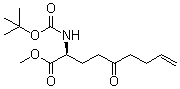 (2S)-2-[[叔丁氧羰基]氨基]-5-氧代-8-壬烯酸甲酯分子结构 (CAS 300831-27-0)