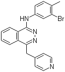 N-(3-溴-4-甲基苯基)-4-(4-吡啶甲基)-1-酞嗪胺分子结构 (CAS 300842-64-2)