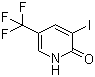 3-碘-5-(三氟甲基)-2(1H)-吡啶酮分子结构 (CAS 300851-88-1)
