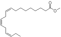 structure of CAS# 301-00-8, (9Z,12Z,15Z)-9,12,15-十八碳三烯酸甲酯