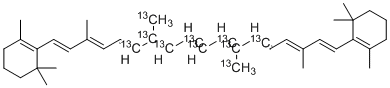 CAS 登录号：301150-50-5, (12,12',13,13',14,14',15,15',20,20'-<sup>13</sup>C<sub>10</sub>)-??胡萝卜素