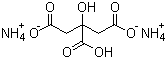 柠檬酸氢二铵分子结构 (CAS 3012-65-5)